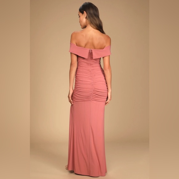Lulu’s Revel in the Romance Off the Shoulder Maxi Dress - Picture 3 of 16